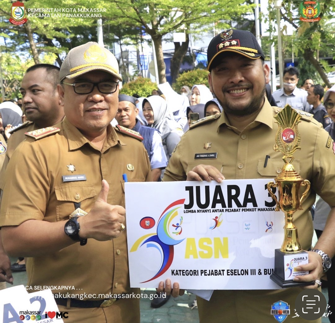 Gambar Lomba Antar SKPD, Kecamatan Panakkukang Raih Juara Terbaik 2 Kebersihan Kantor