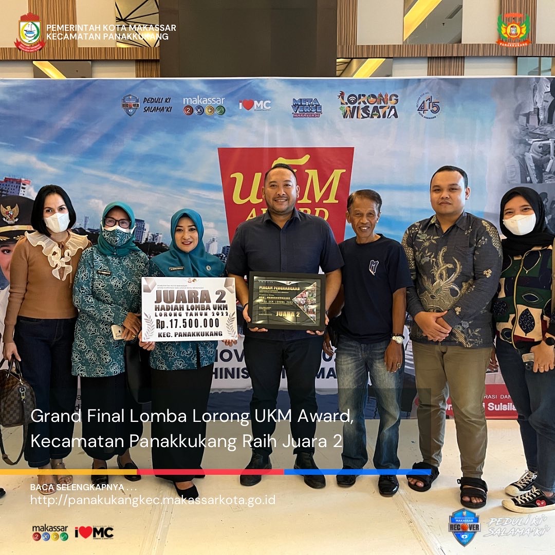 Gambar Grand Final Lomba Lorong UKM Award, Kecamatan Panakkukang Raih Juara 2