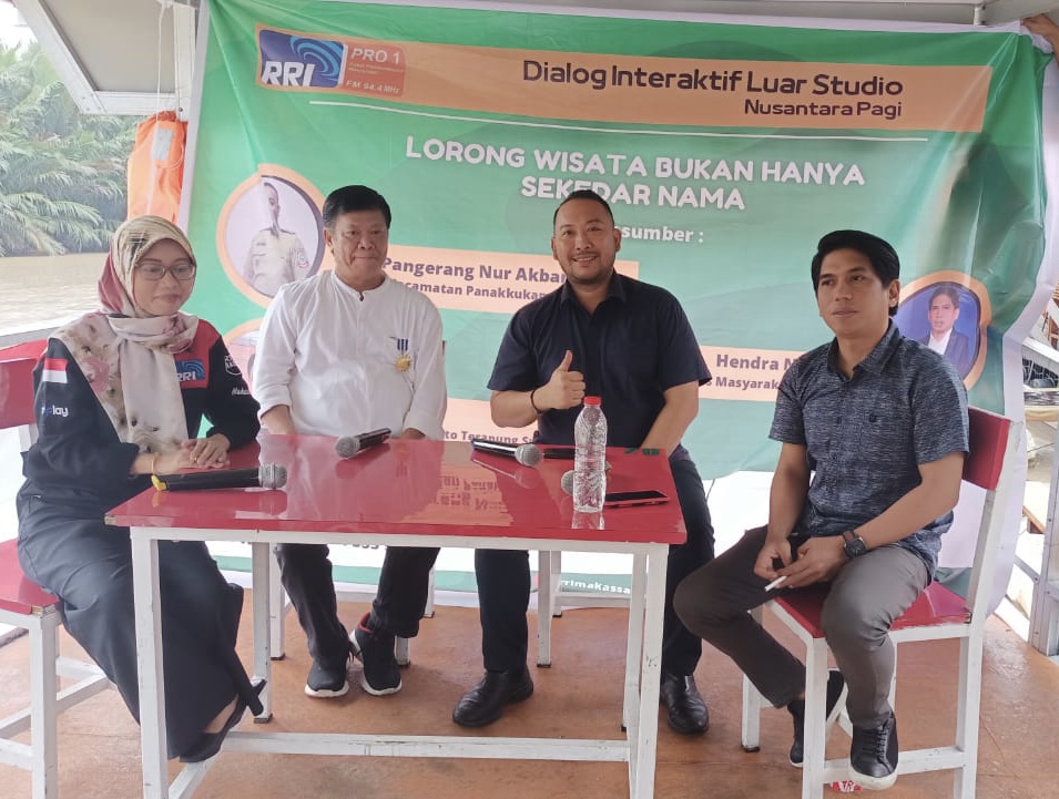 Gambar Dialog Interaktif Dengan Tema Lorong Wisata Bersama RRI, Camat Panakkukang Hadir Sebagai Narasumber