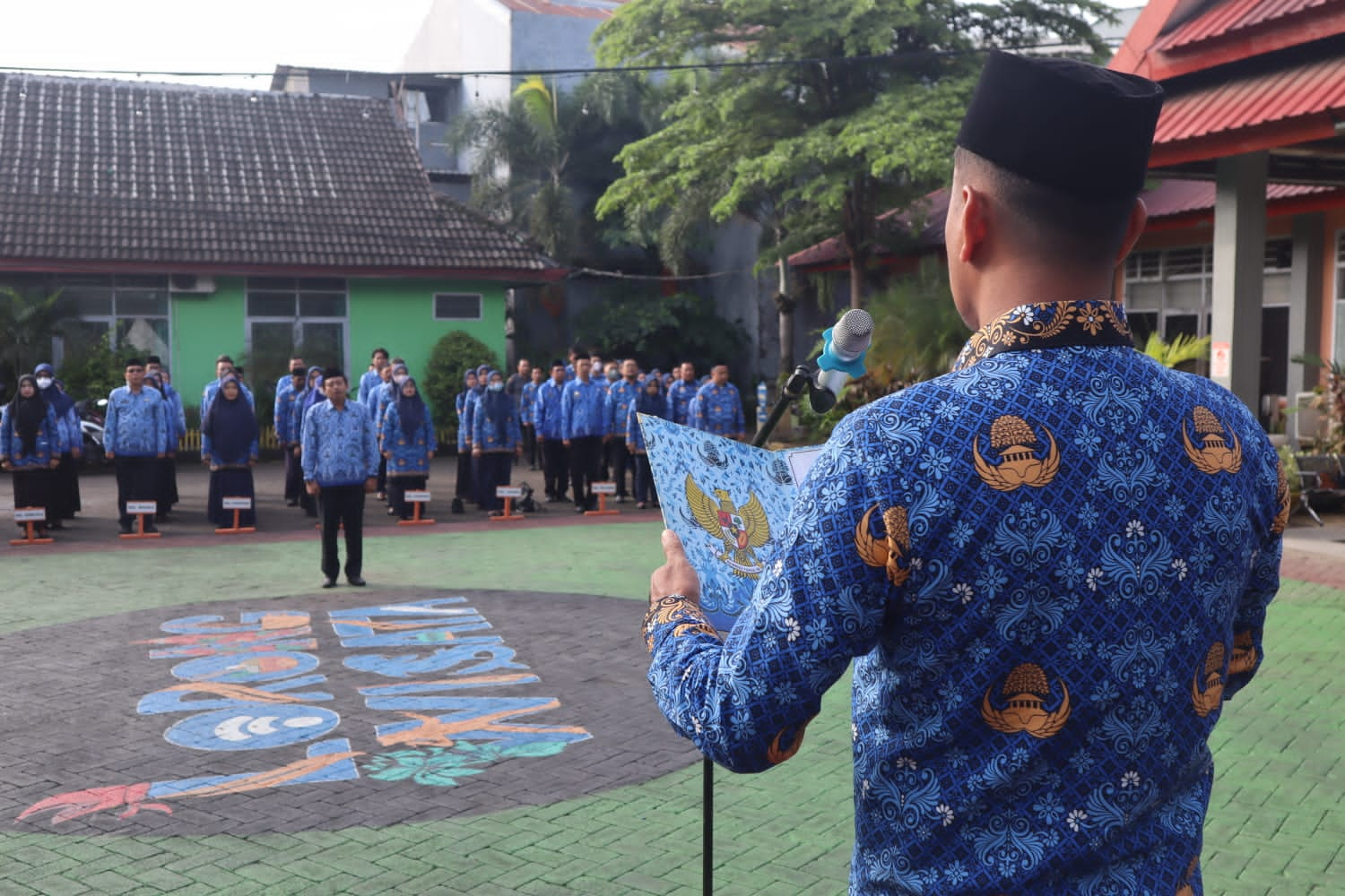 Gambar HUT Korpri, Pemerintah Kecamatan Panakkukang Gelar Upacara