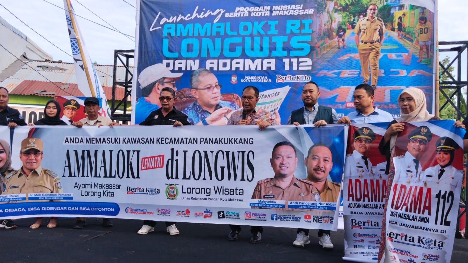 Gambar Camat Panakkukang Dampingi Walikota Makassar Launching Program Ammaloki Ri Longwis & Adama 112