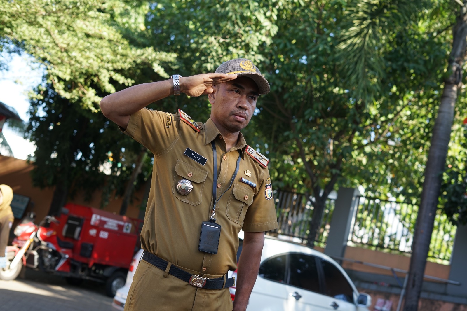 Gambar Upacara Hari Senin, Sekcam Panakkukang Abdul Muis Jadi Pembina Upacara