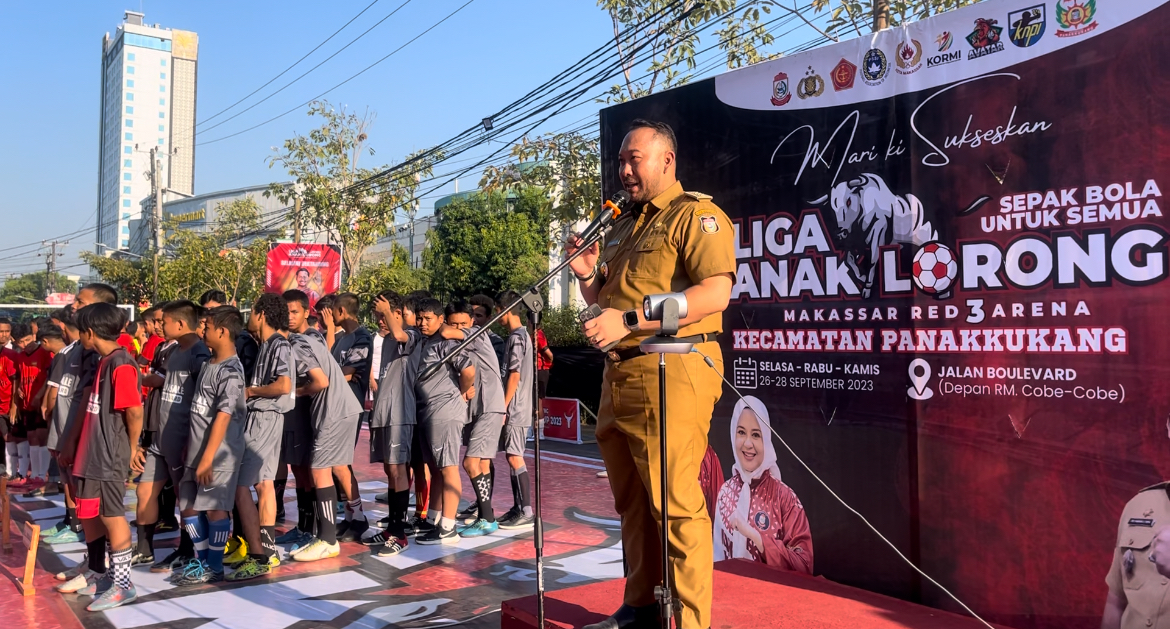 Gambar Pembukaan Liga Anak Lorong, Camat Panakkukang: Dari Lorong Kita Temukan Bakat & Talenta Terbaik